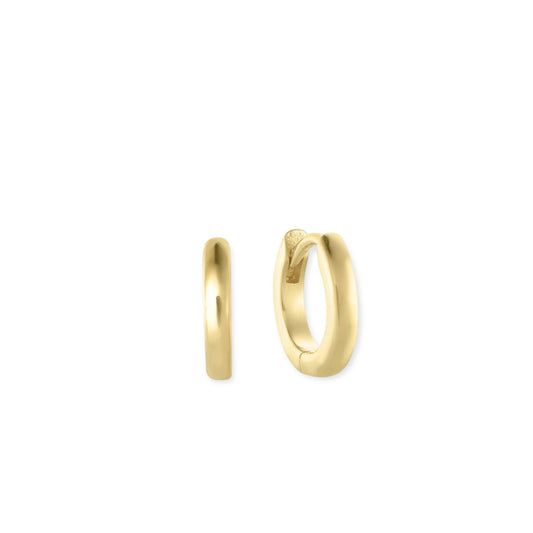 ToniMay Polished Huggies, Small Gold