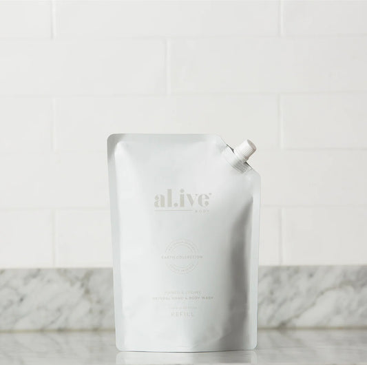 Al.ive 1L Hand & Body Wash Refill Pouch, Mango & Lychee