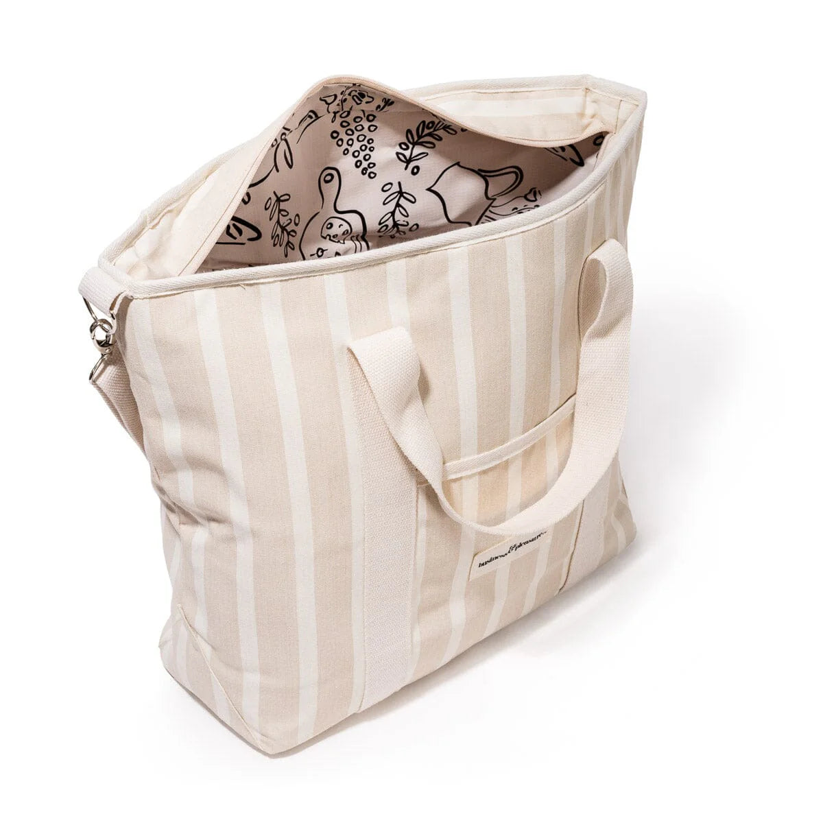 Business and Pleasure The Cooler Tote, Monoco Natural Stripe