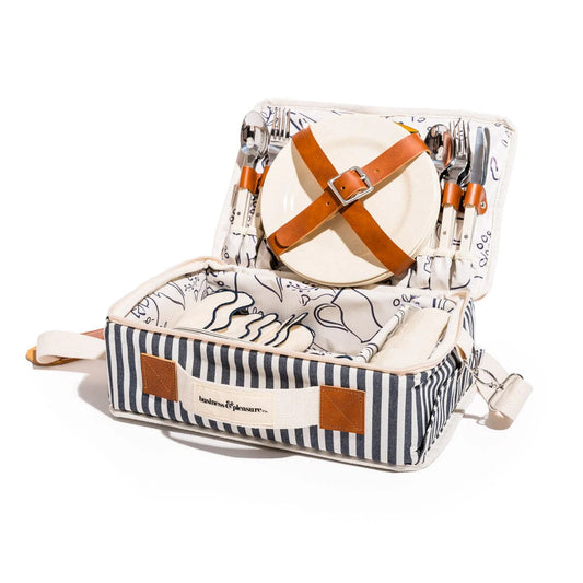 Business and Pleasure The Picnic Set, Laurens Navy Stripe