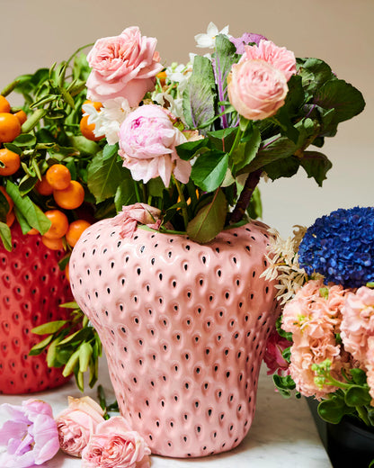 Kip & Co Pineberry Vase, Pink