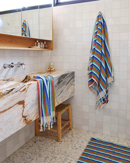 Kip & Co Turkish Bath Towel, Madeira Stripe