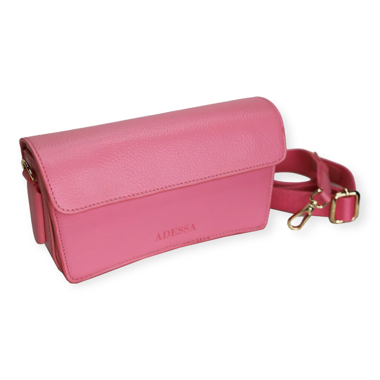 Adessa Biella Leather Bag, Sweet Pink