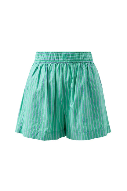 Ceres Life Mila Short, Zesty Green Triple Stripe