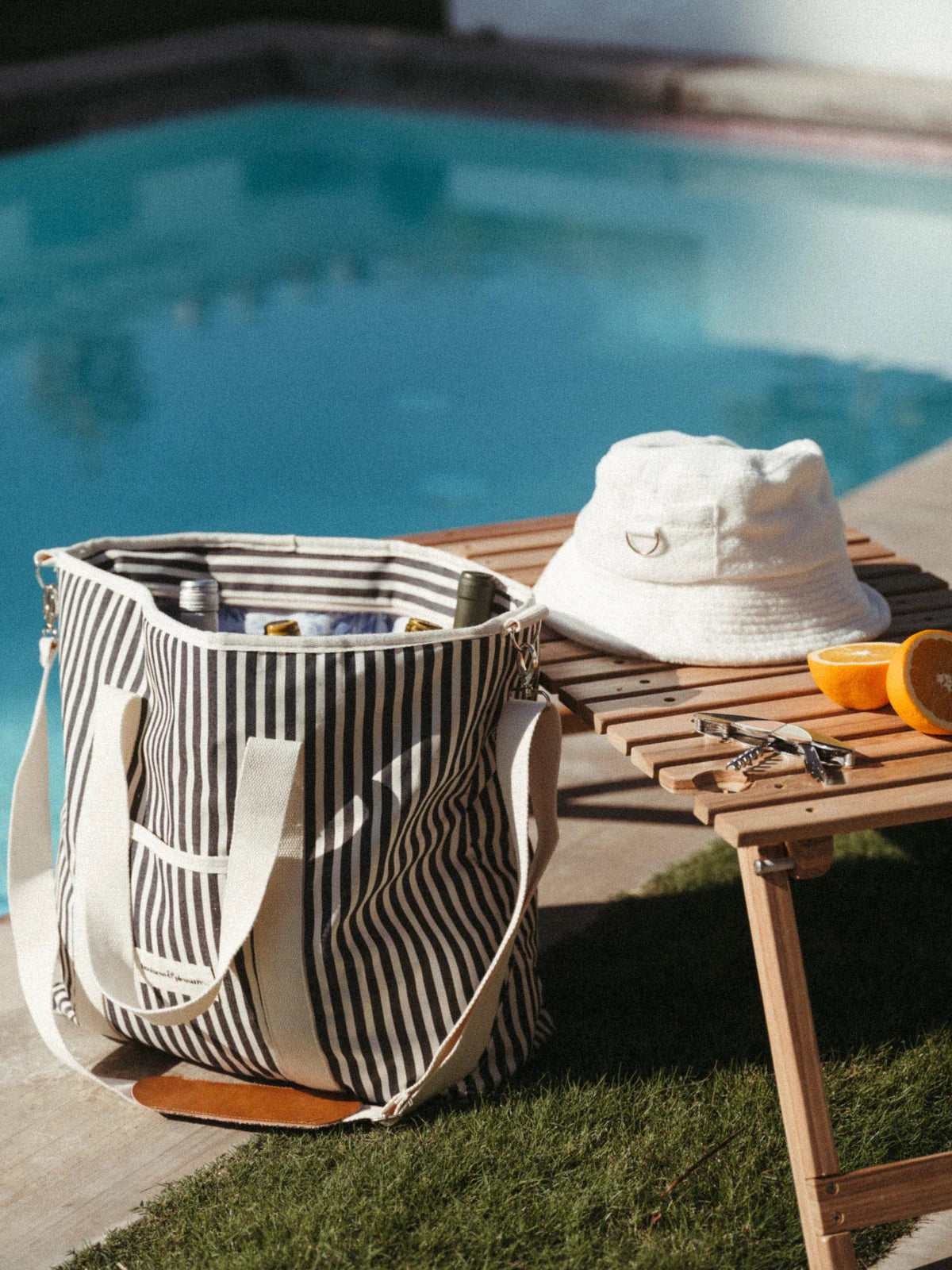 Business and Pleasure The Cooler Tote, Lauren’s Navy Stripe