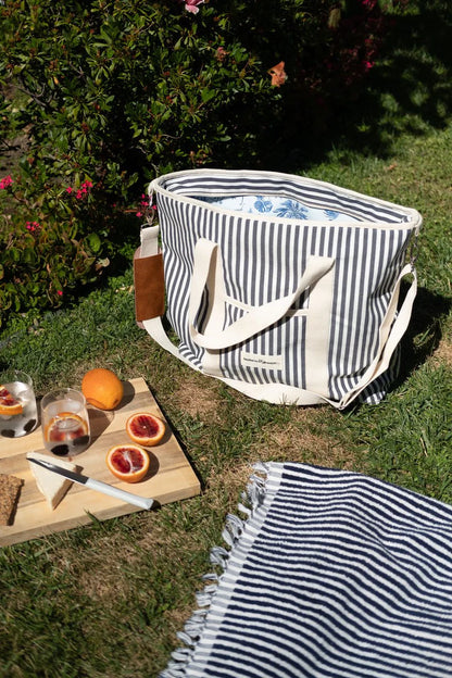 Business and Pleasure The Cooler Tote, Lauren’s Navy Stripe