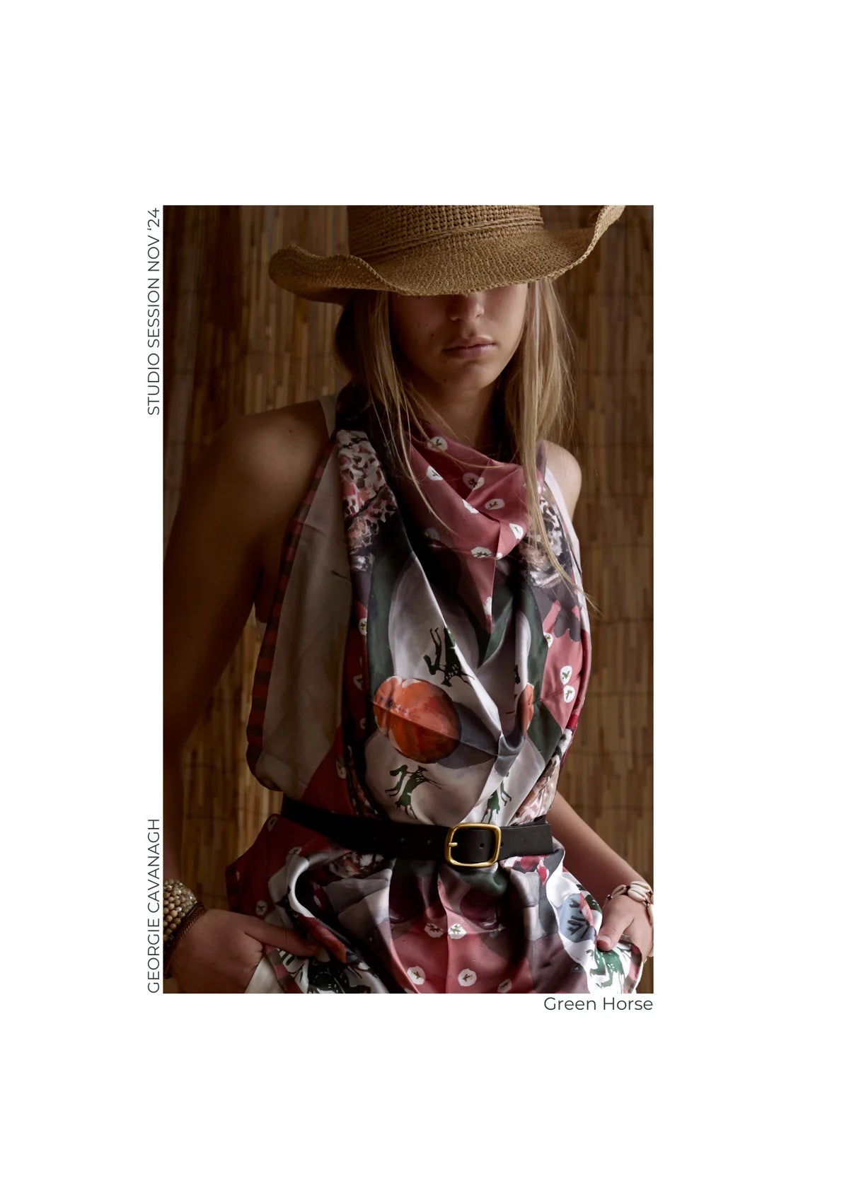FAR MER. by Whitney Green Horse Silk Scarf