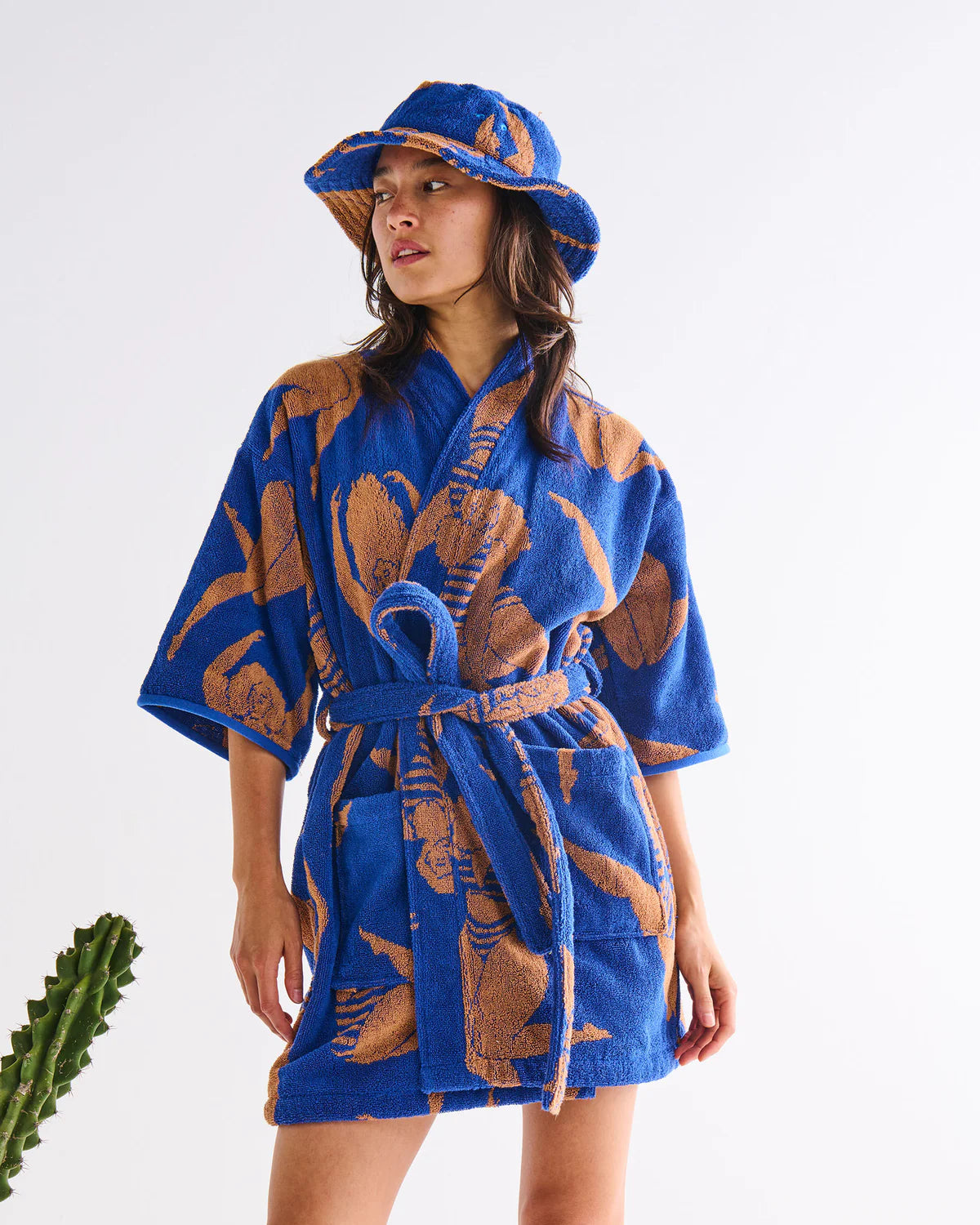 Kip & Co Terry Mini Robe, Sun Kissed