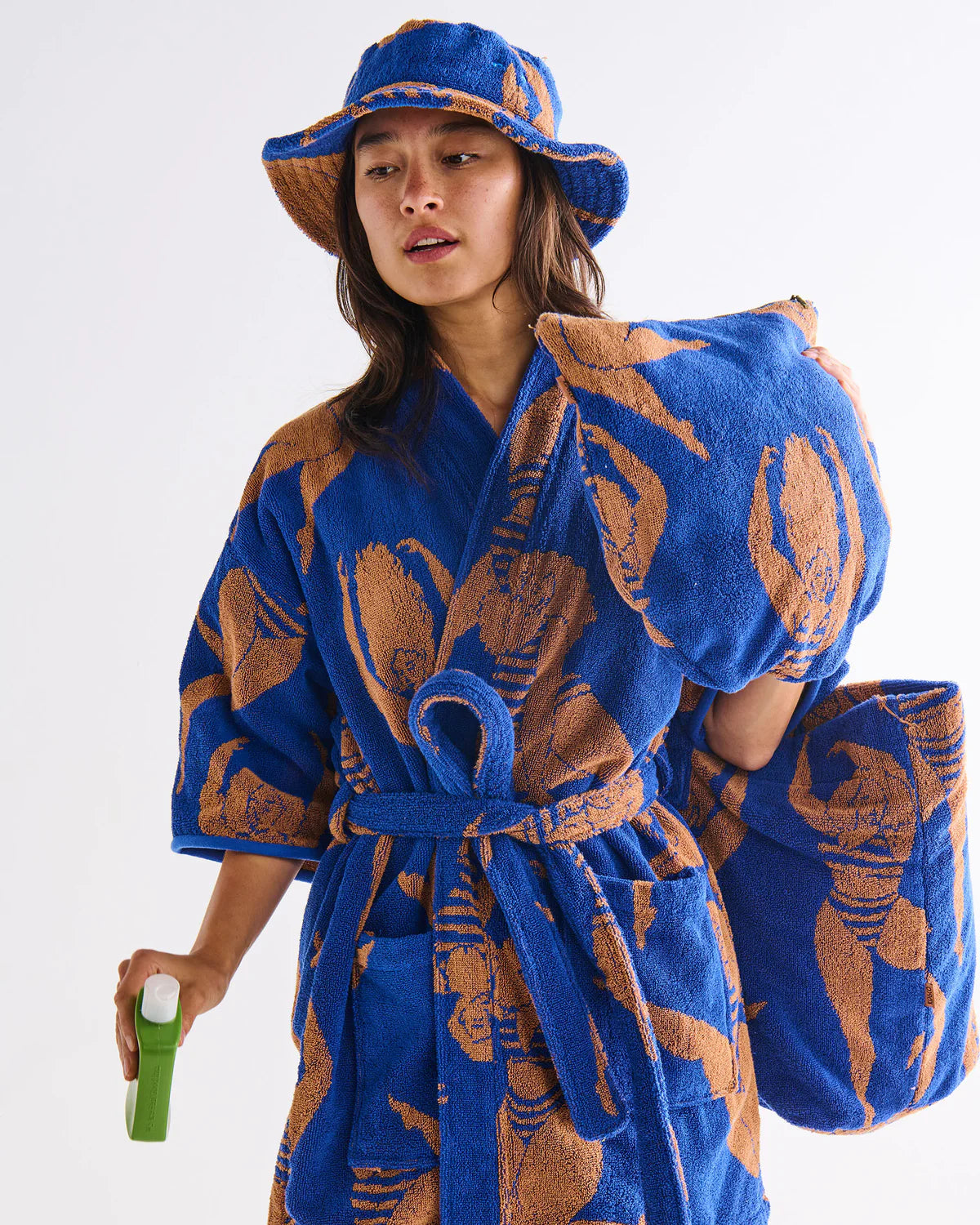 Kip & Co Terry Mini Robe, Sun Kissed