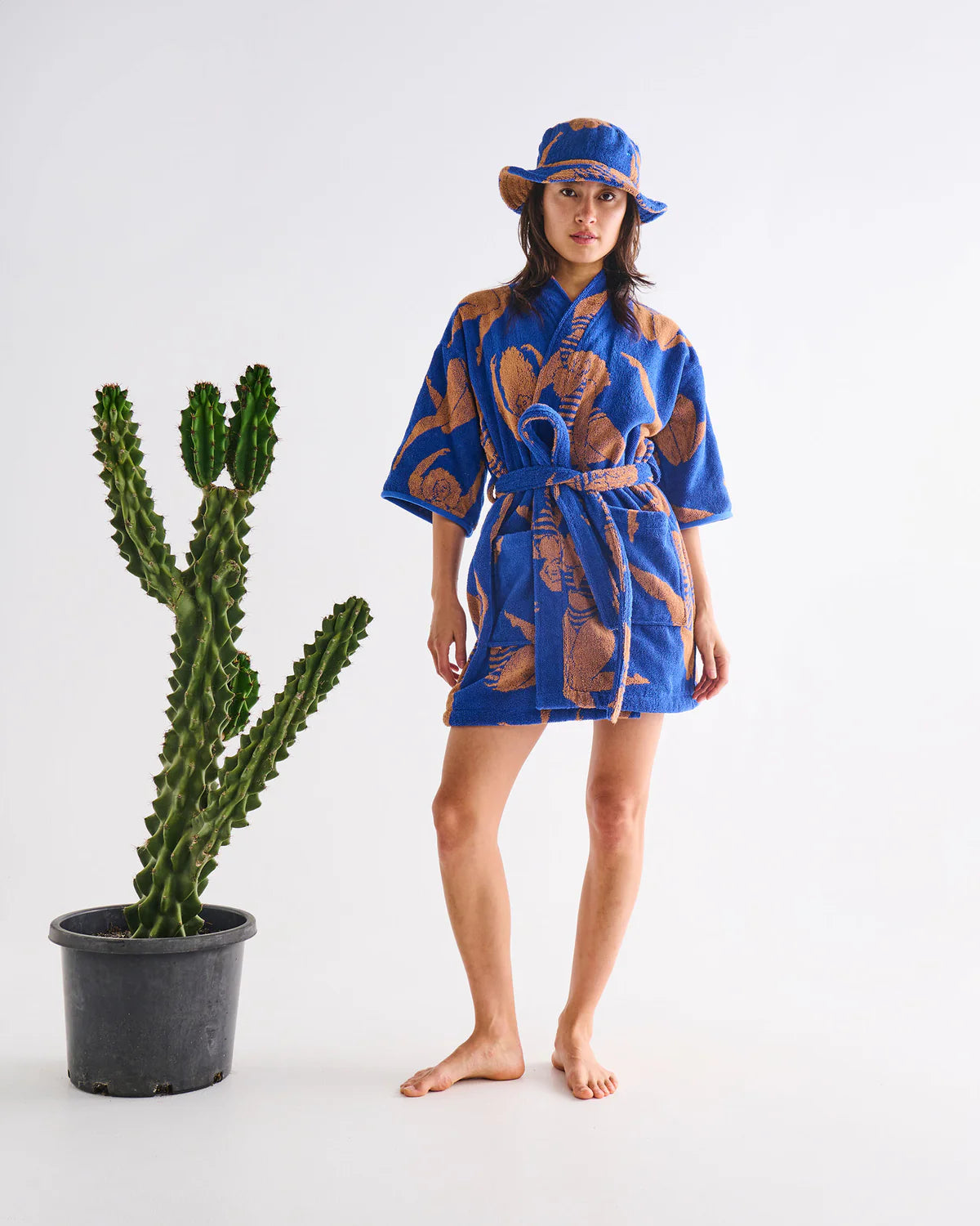 Kip & Co Terry Mini Robe, Sun Kissed