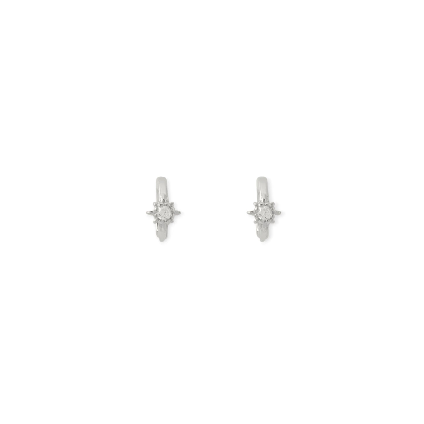 Arms Of Eve Nova Huggie Earrings, Silver