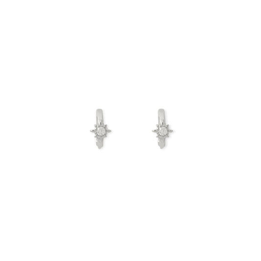 Arms Of Eve Nova Huggie Earrings, Silver