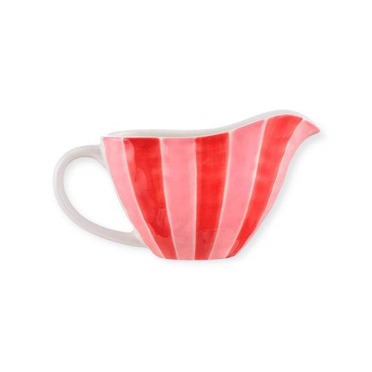 Noss & Co Gravy Jug, Pink and Red