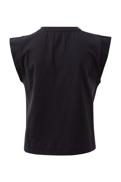 Ceres Life Extended Shoulder Tee, Black