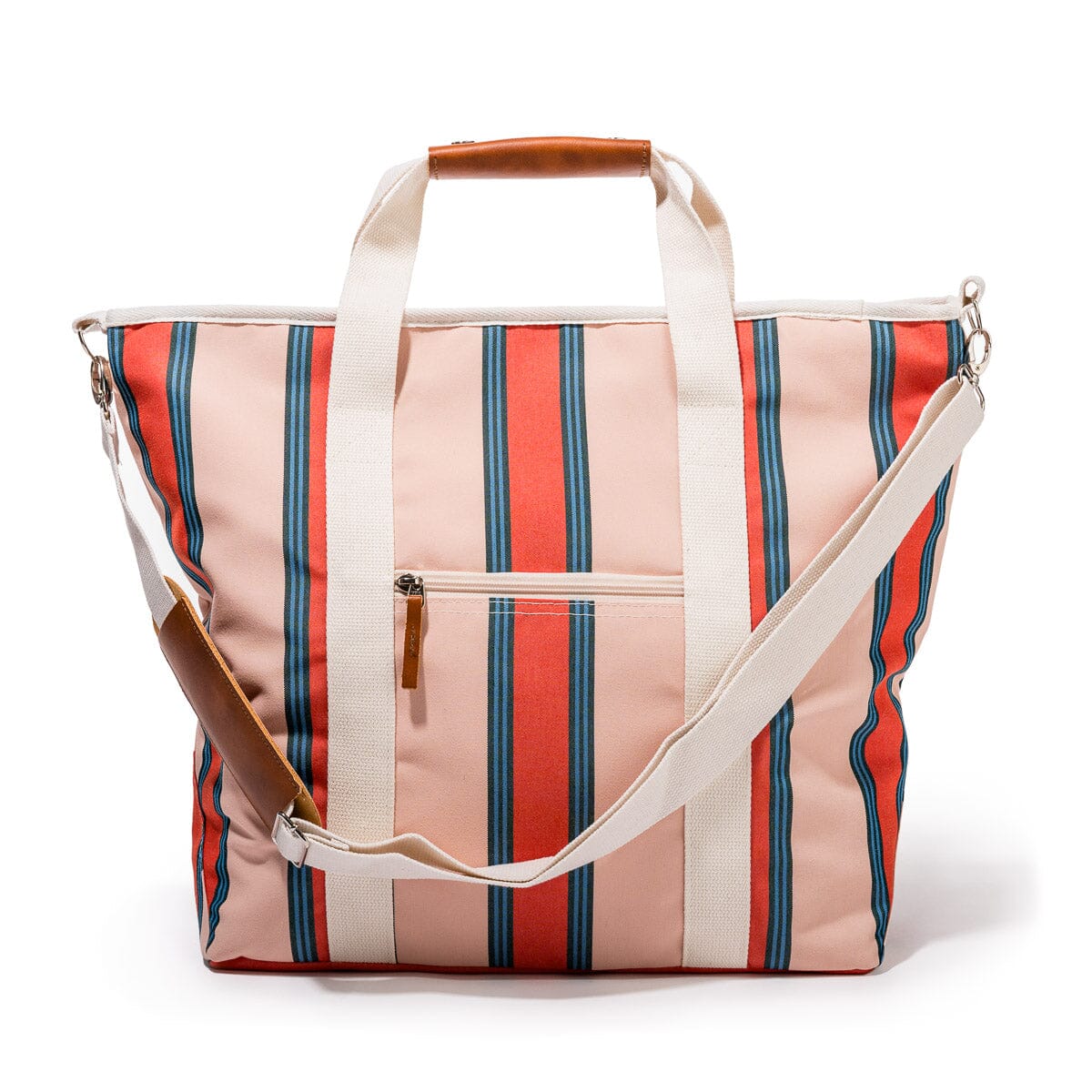 Business and Pleasure The Cooler Tote, Dusty Pink Stripe