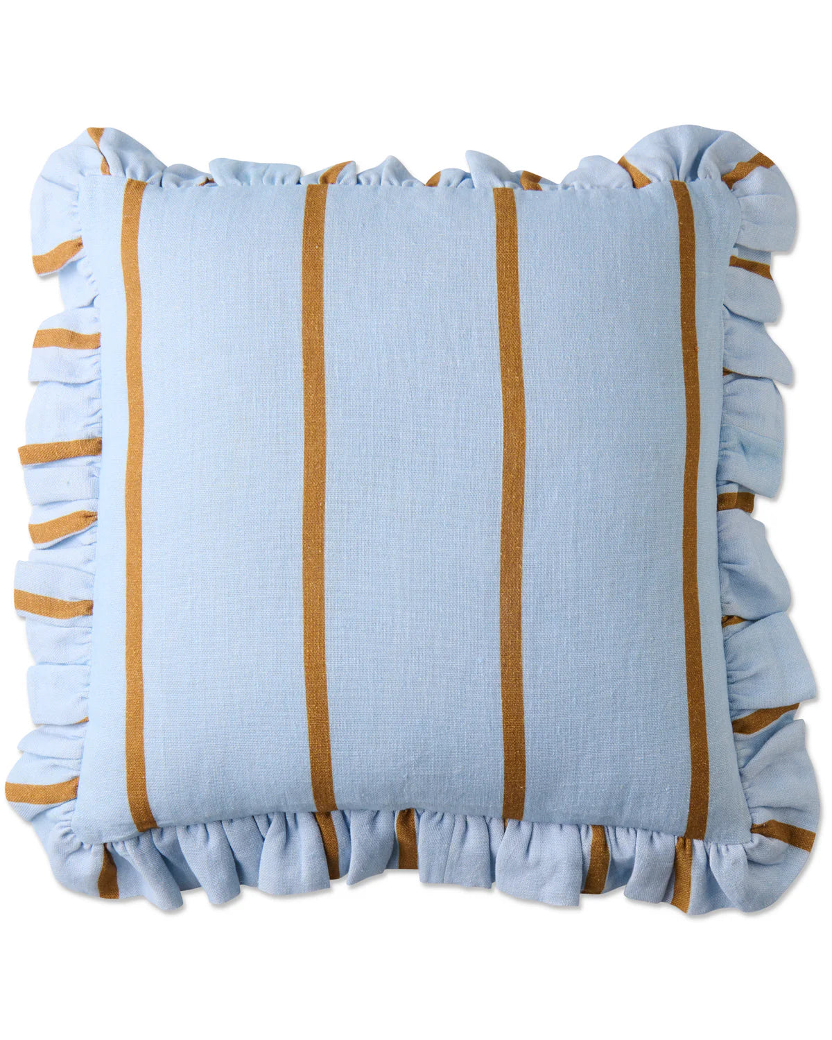 Kip & Co Frill Upholstery Cushion, Como Stripe