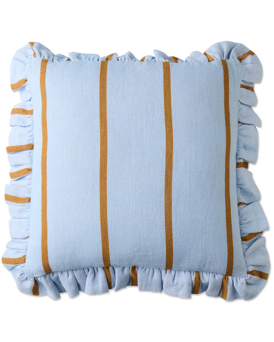 Kip & Co Frill Upholstery Cushion, Como Stripe