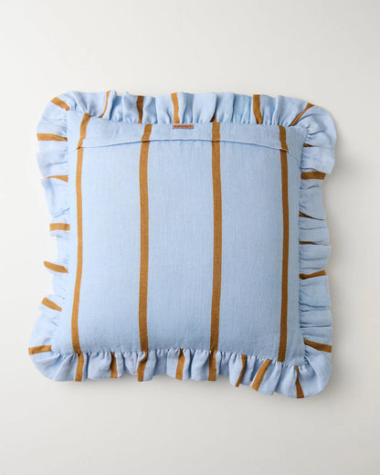 Kip & Co Frill Upholstery Cushion, Como Stripe