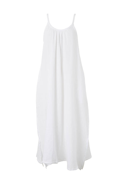 Ceres Life Strappy Midi Dress, White