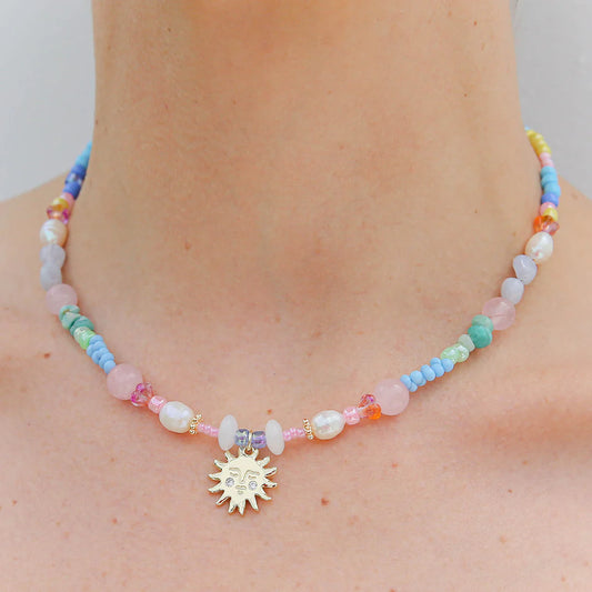 Kingston Design Necklace, Rainbow Sun