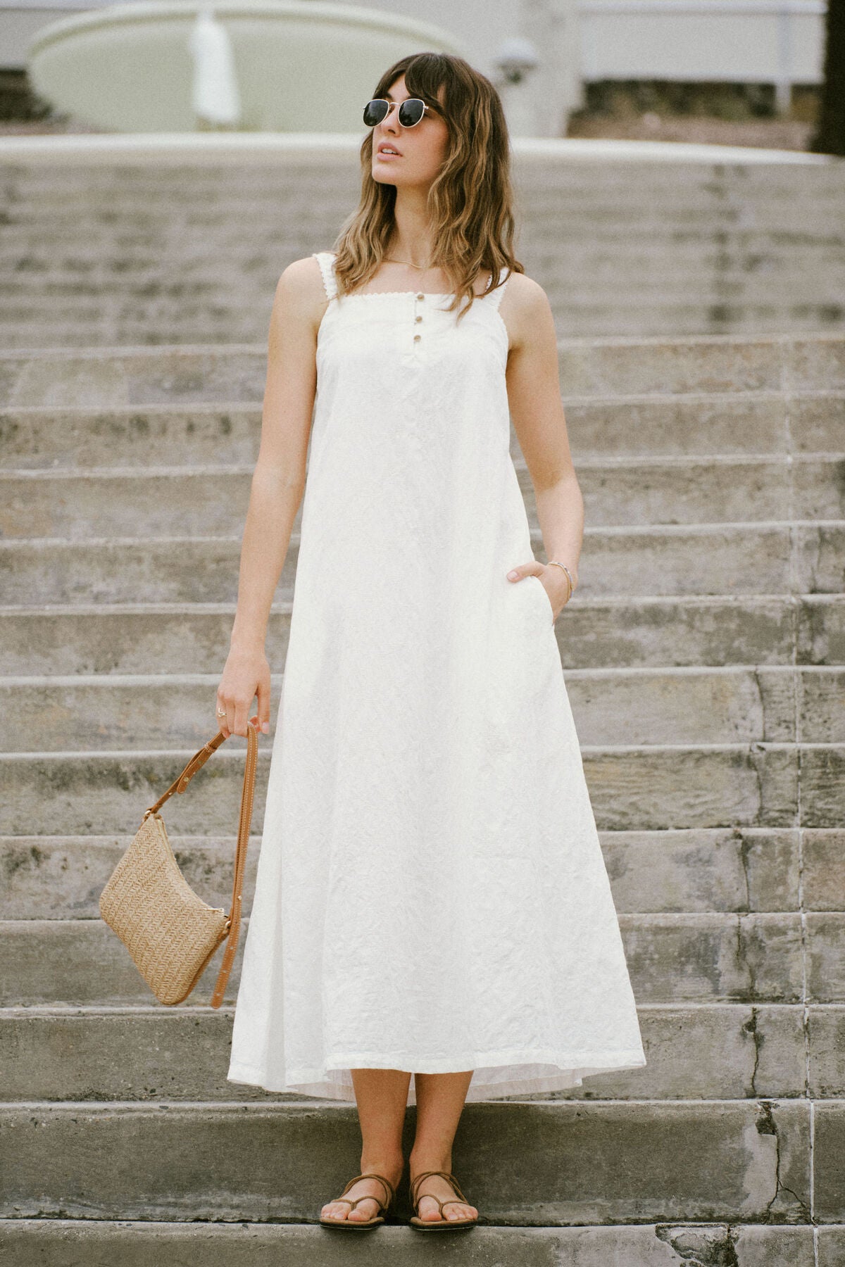 Ceres Life Folk Midi Dress