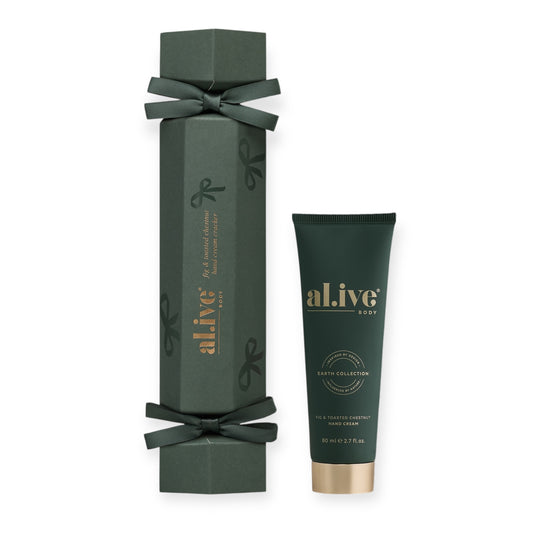 Al.ive Holiday Gifting Hand Cream Cracker, Fig & Toasted Chestnut