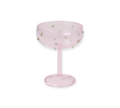 Kip & Co Mint Chip Champagne Glass, 2 Piece Set