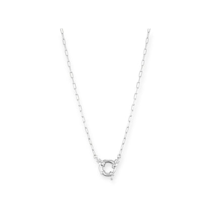 ToniMay Sailor Clasp Necklace, Silver