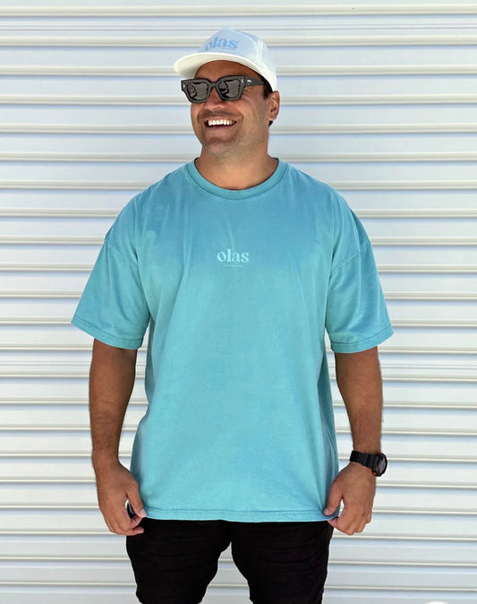 Olas Supply Co. Staple Box Tee, Teal