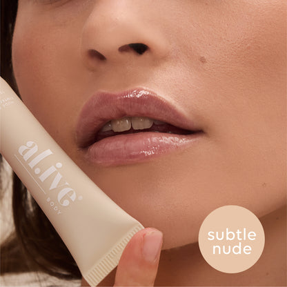 Al.ive Tinted Lip Butter, Nude Coconut