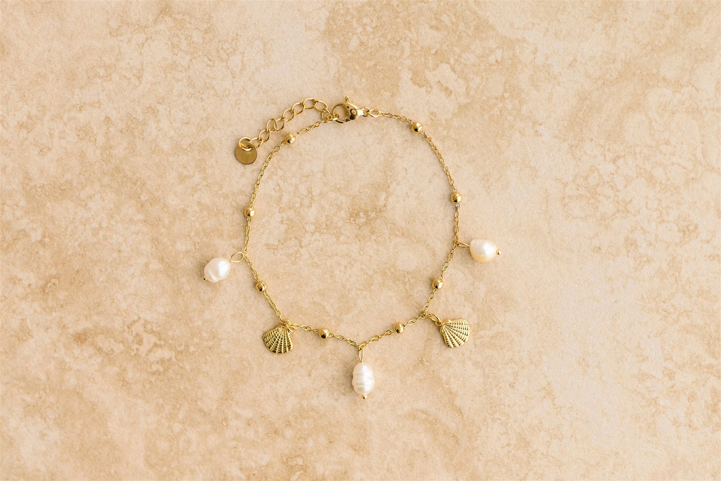 Indigo & Wolfe Oceana Anklet, Gold