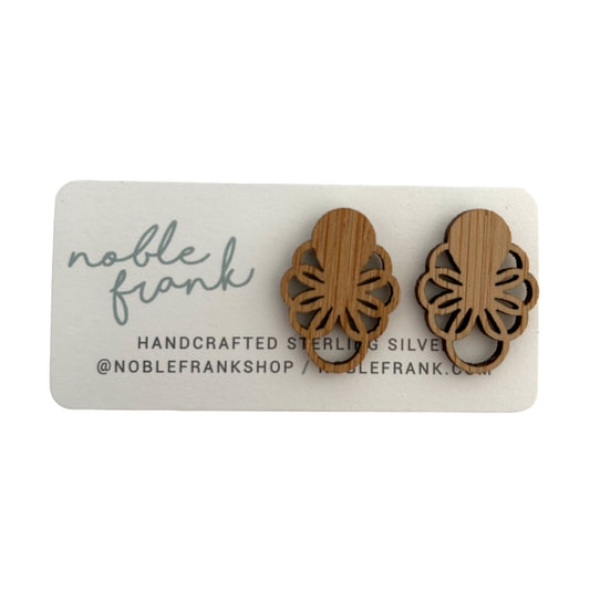 Noble Frank Wooden Stud Earrings