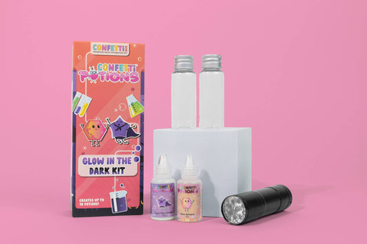 Confetti Blue Glow in the Dark Mini Potion Kit