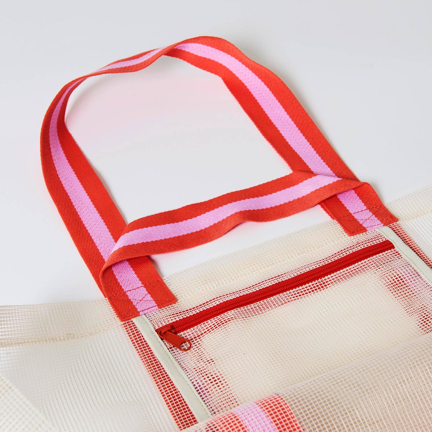 Project Ten Mesh Oversized Tote, Ecru