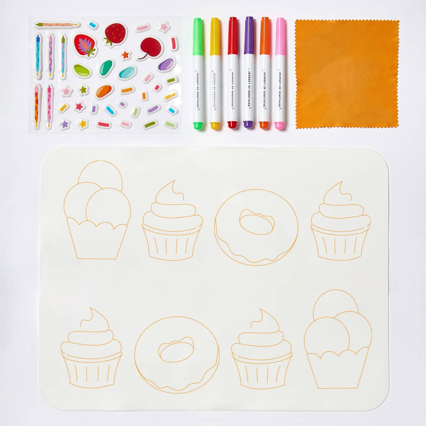 Journey Of Something Wipeable Silicone Colouring Mat, Sweet As