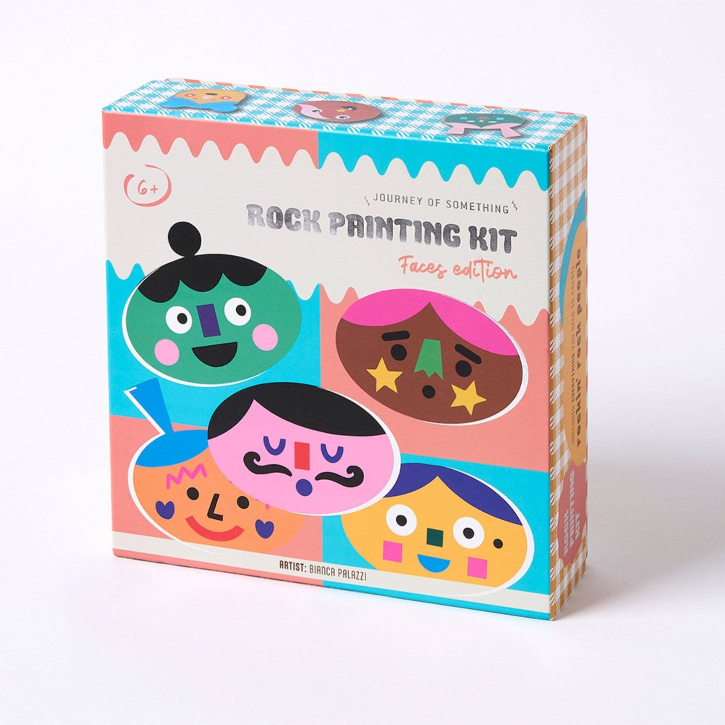 Journey of Something Kids Rock Painting Kit, Cool Faces