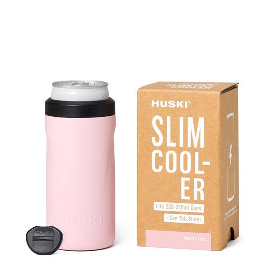 Huski Slim Can Cooler, Powder Pink