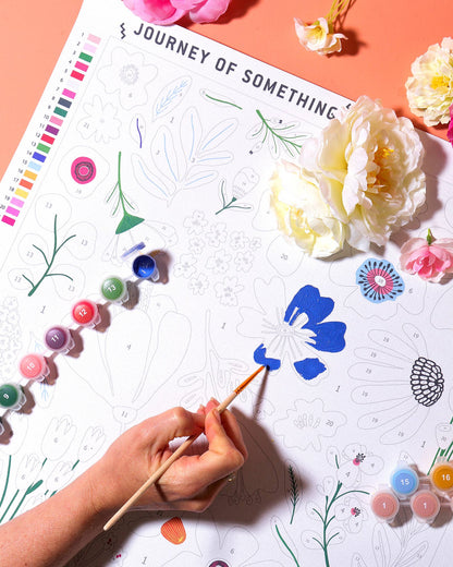 Journey Of Something Paint by Numbers, Pressed Flowers