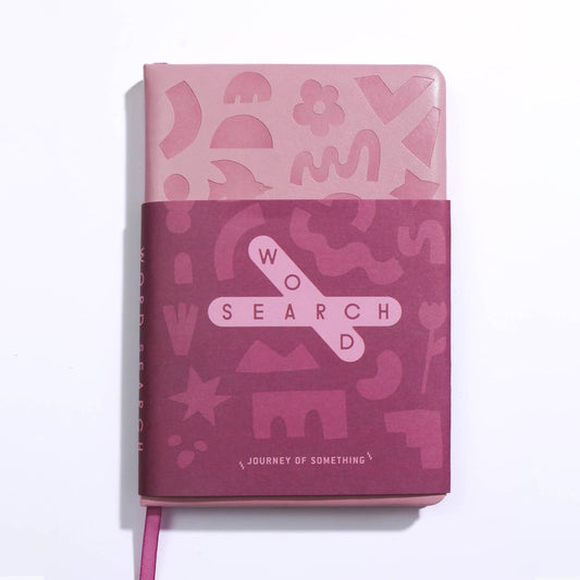 Journey Of Something Word Search Pink Abstract