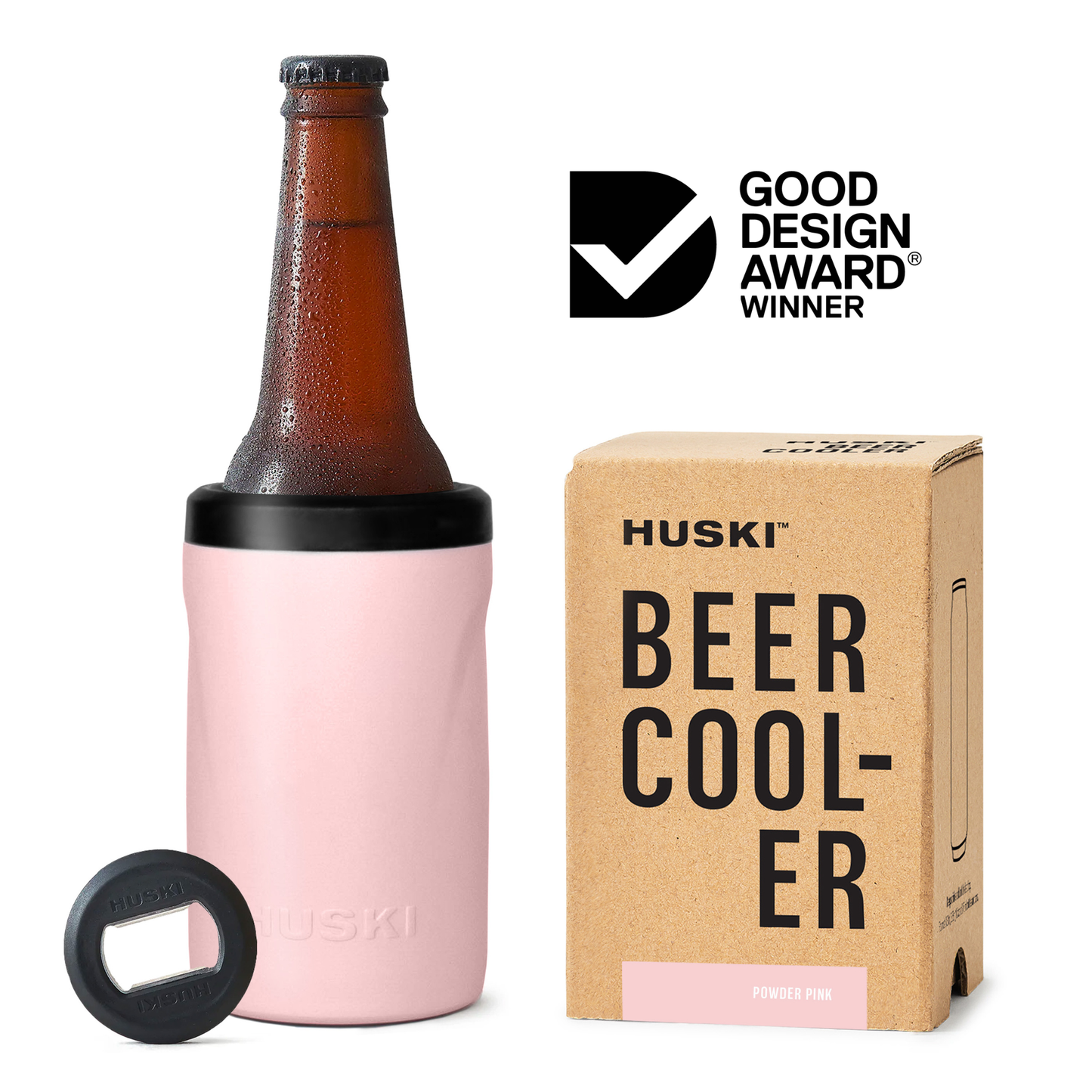 Huski Beer Cooler 2.0, Powder Pink