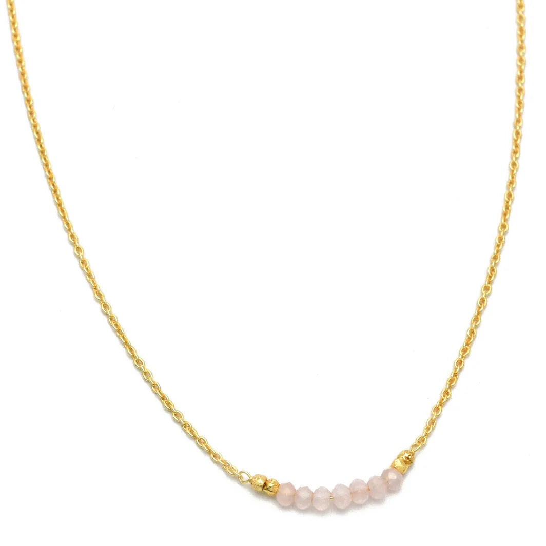 Susan Rose Azure Rose Quartz Necklace